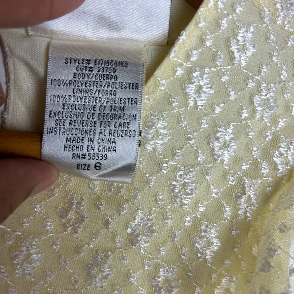 Swat VINTAGE Litte girl Beaded Ditsy Floral Yellow Dress